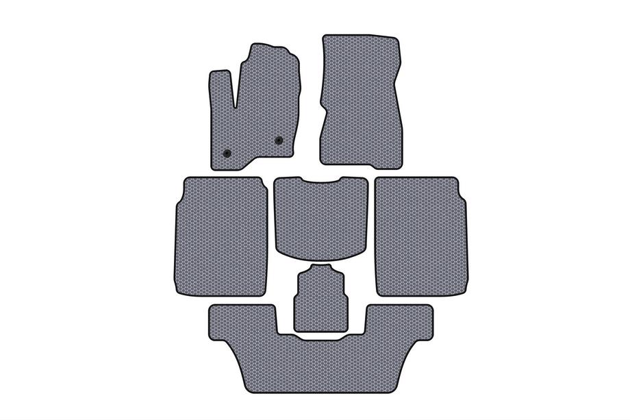 Ford Flex 2009–2019 Carsuit gummimattor (3 rader, 2013-2019, grå) Image