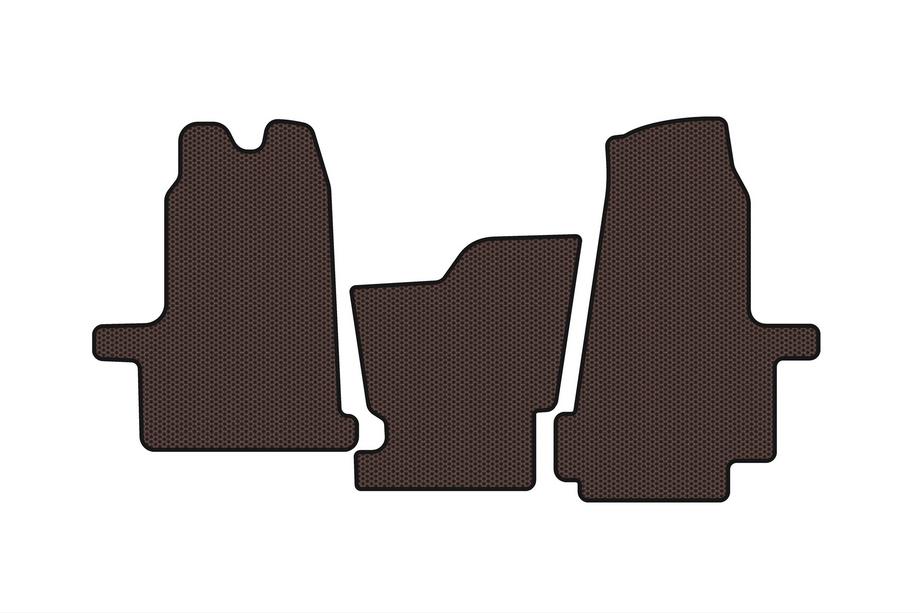 Ford Transit 2000–2014 Gummimattor Carsuit (2000-2006, automatväxellåda, brun) Image
