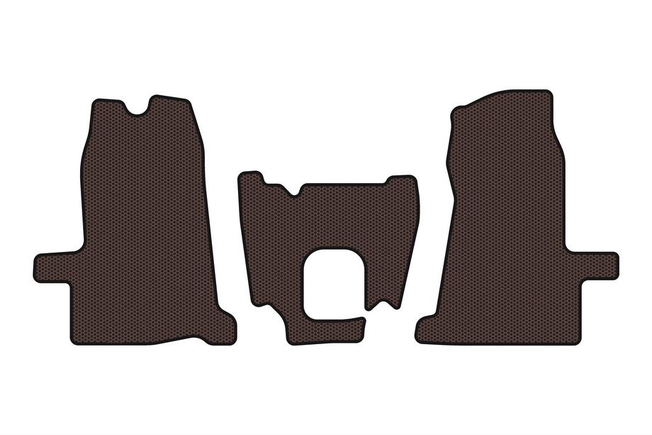 Ford Transit 2000–2014 Gummimattor Carsuit (2000-2006, 1+1, manuell växellåda, brun) Image