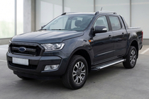 Ford Ranger 2011–2022 Sidosteg Line (2 st, aluminium) foto 1