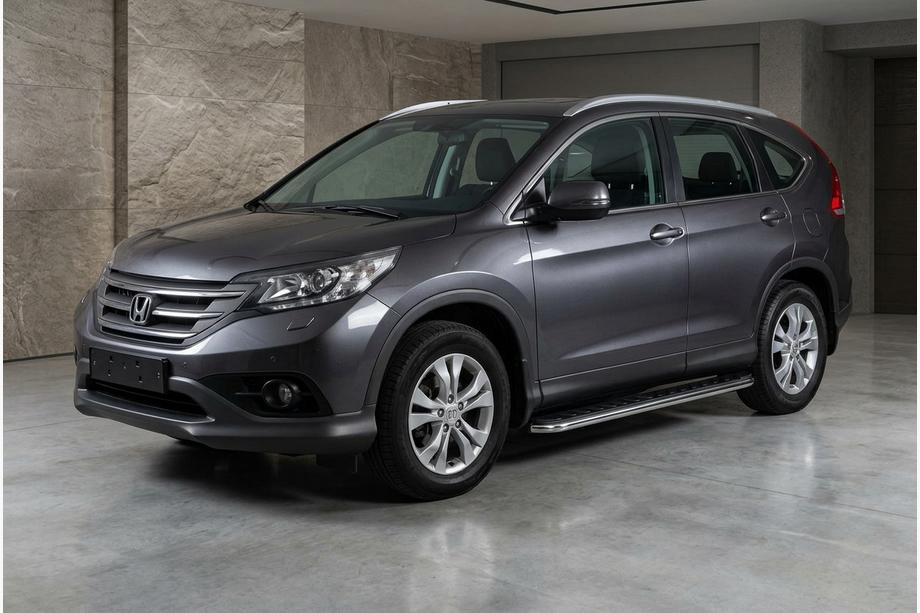 Honda CRV 2012–2016 Sidosteg Maydos V1 (2 st, aluminium ↗ rostfritt stål) Foto 1