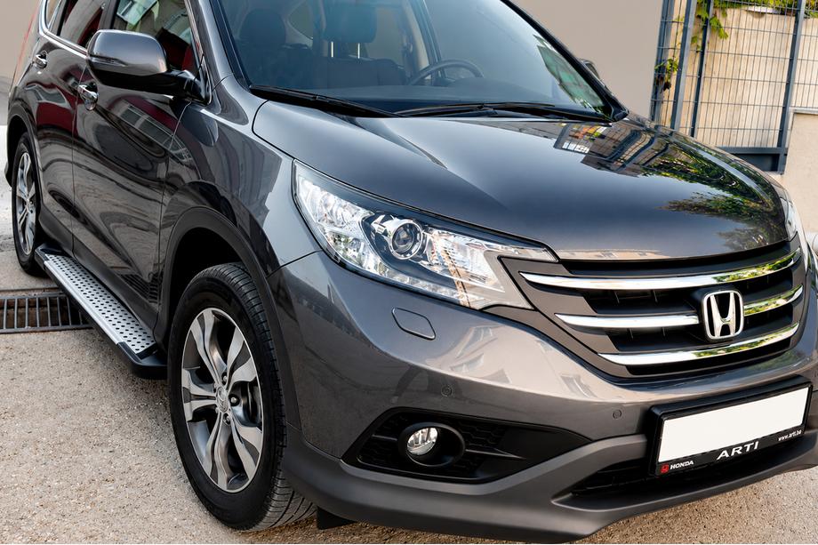 Honda CRV 2012–2016 Sidosteg Allmond Grey (2 st, aluminium) Foto 1