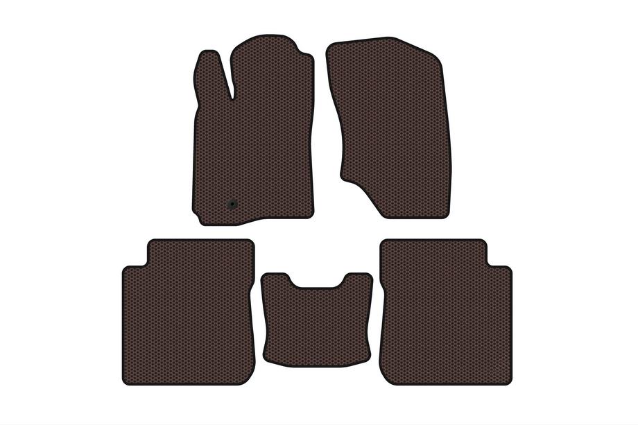 Mitsubishi Outlander 2001–2006 Gummimattor Carsuit (Brun) Image