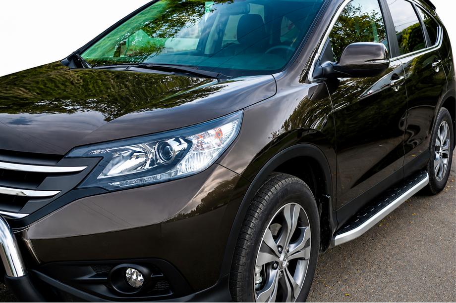 Honda CRV 2012–2016 Sidosteg Fullmond (2 st, aluminium) Foto 1