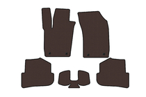 Audi A1 2010–2018 Gummimattor Carsuit (HB, 3-dörrars, brun) foto 1