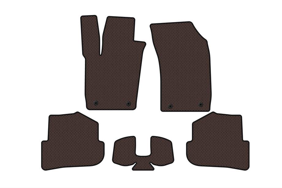Audi A1 2010–2018 Gummimattor Carsuit (HB, 3-dörrars, brun) Image