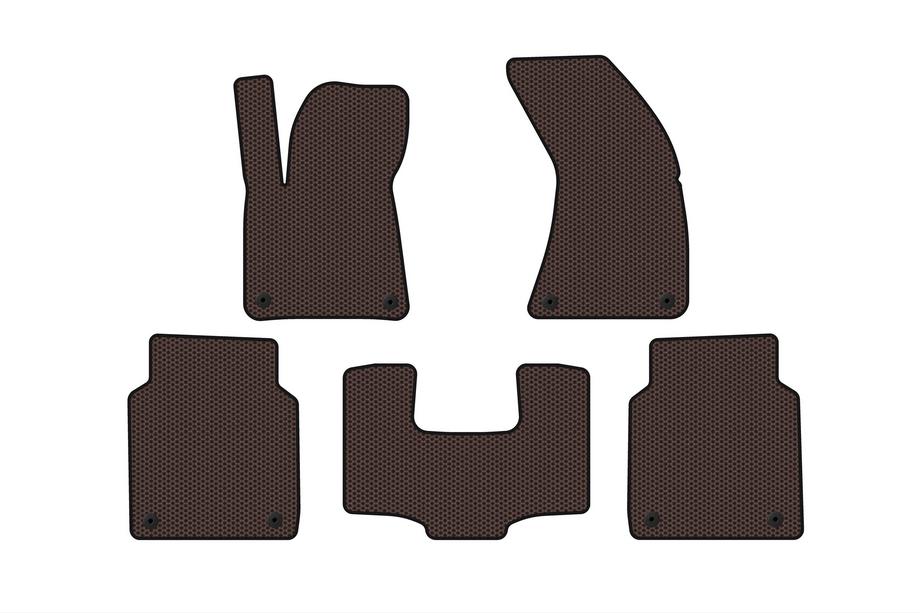 Audi A8 2010–2018 Gummimattor för kupén Carsuit (Long, brun) Image
