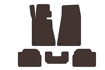 BMW 5-serie E34 1988–1995 Gummimattor Carsuit (Brun) foto 1