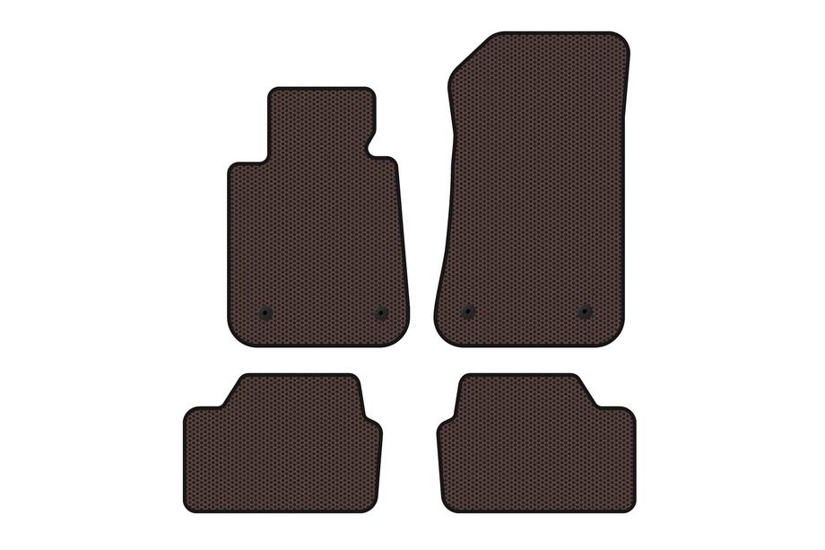 BMW 1-serie E81/E82/E87/E88 2004–2011 Gummimattor Carsuit (Brun) Image