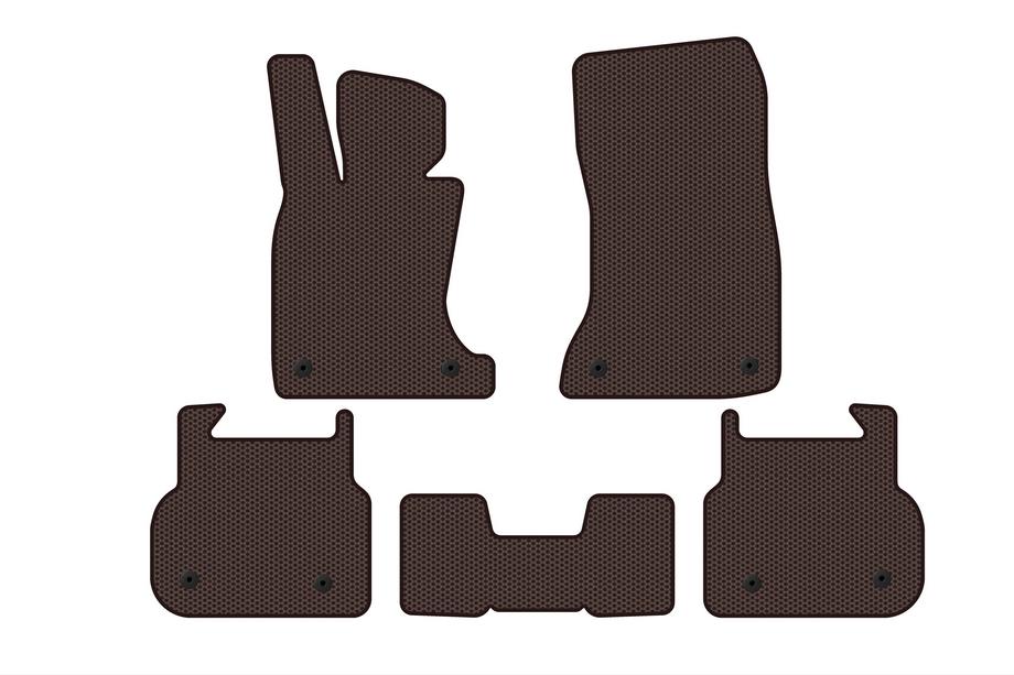 BMW 7-serien F01/F02 2008–2015 Carsuit gummimattor för kupén (för F01, bruna) Image