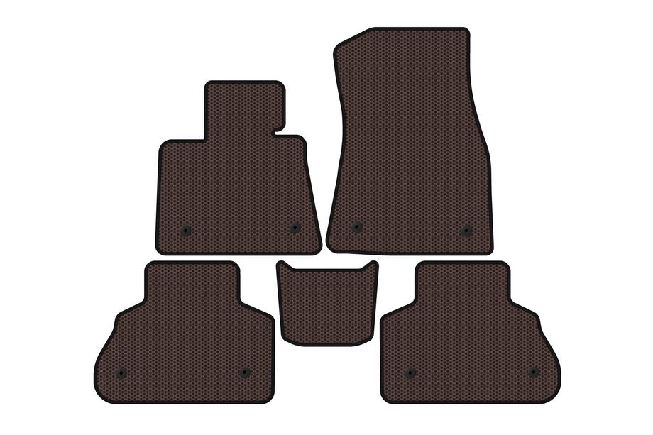 BMW X5 G05 2019–2026 Gummimattor Carsuit (Brun) Foto 1