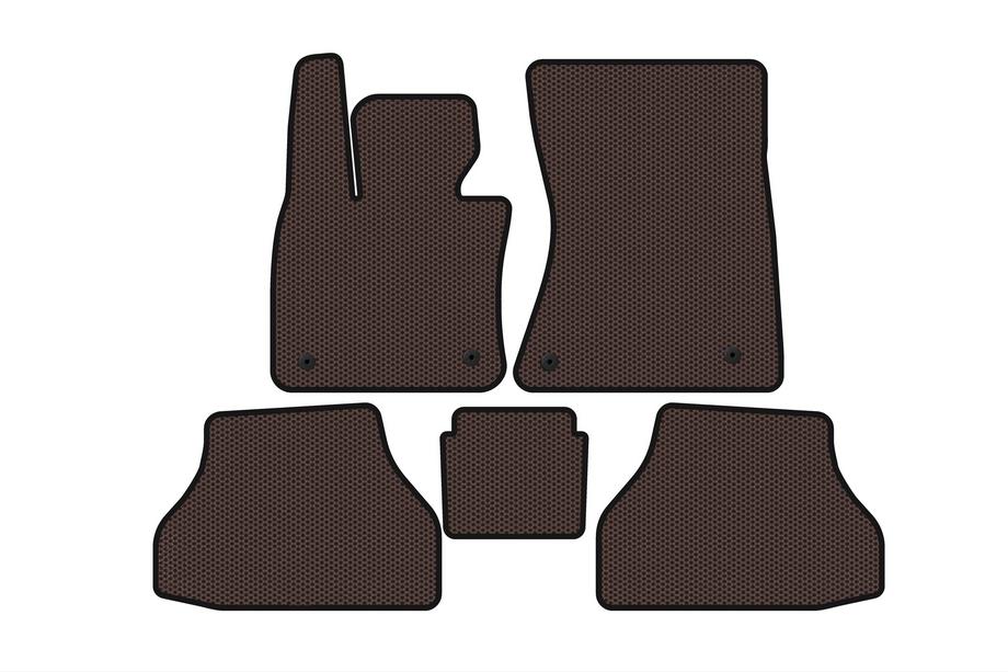 BMW X6 E71 2008–2014 Gummimattor Carsuit V-2 (Brun) Image