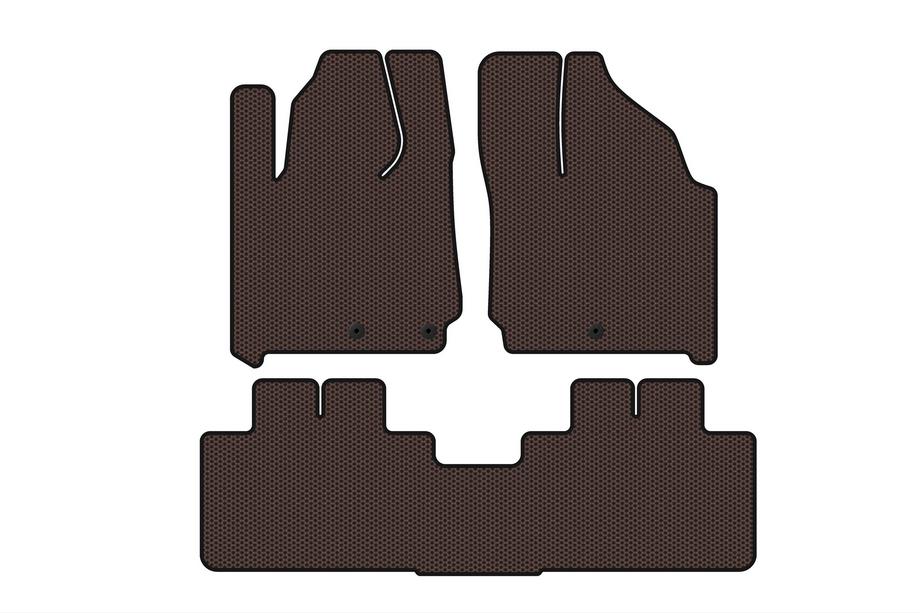 Cadillac SRX 2010–2016 Carsuit gummimattor (brun) Image