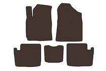 Chery Tiggo 1 2005–2016 Gummimattor Carsuit (2005-2009, brun) foto 1