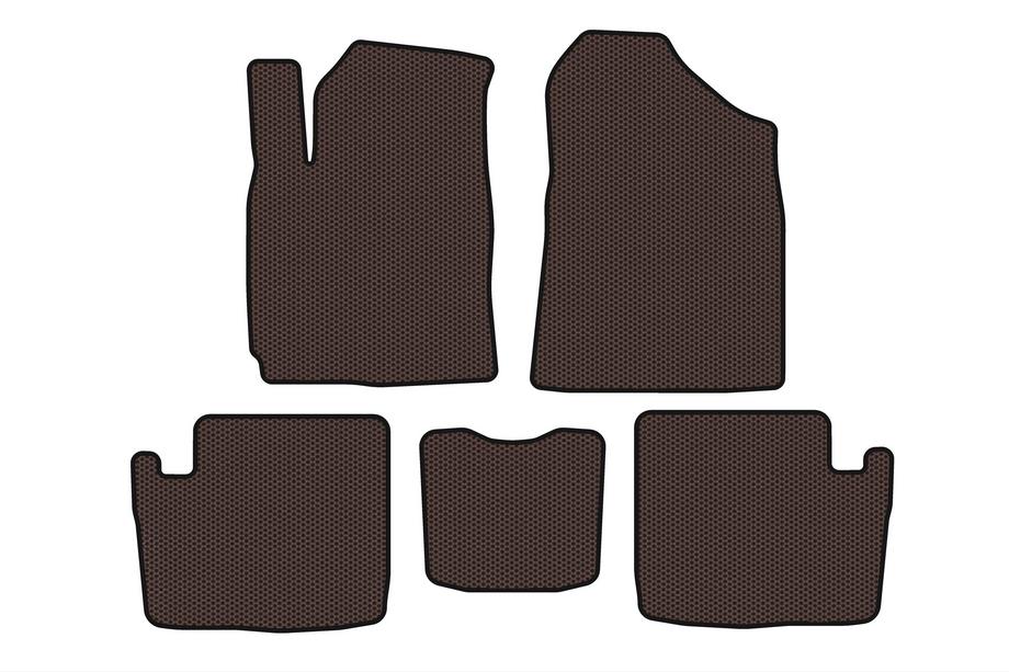 Chery Tiggo 1 2005–2016 Gummimattor Carsuit (2005-2009, brun) Image