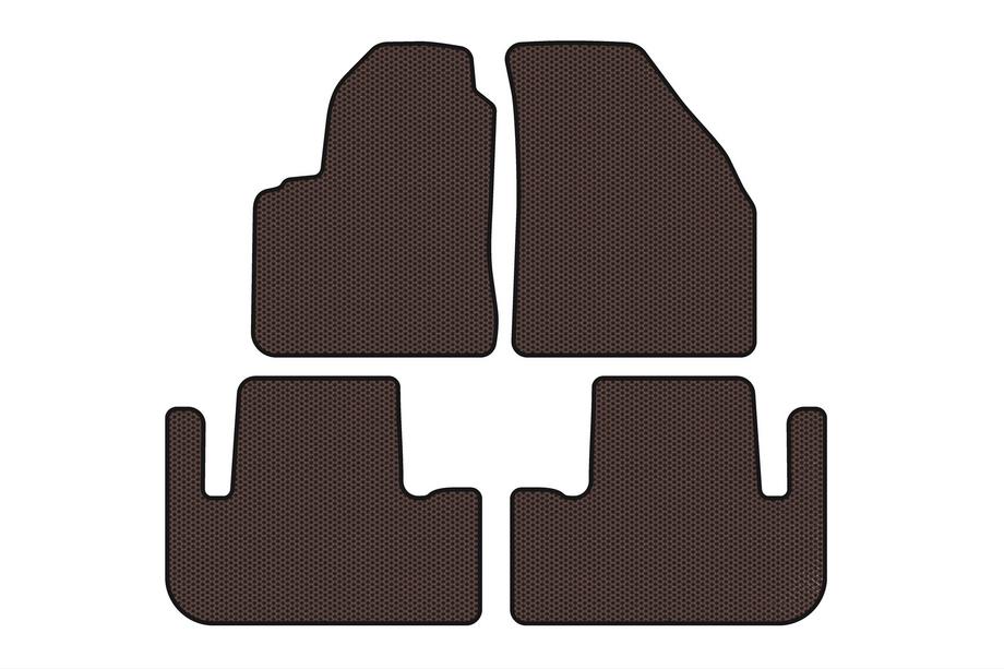Chevrolet Tacuma/Rezzo 2000–2008 Gummimattor Carsuit (Brun) Image