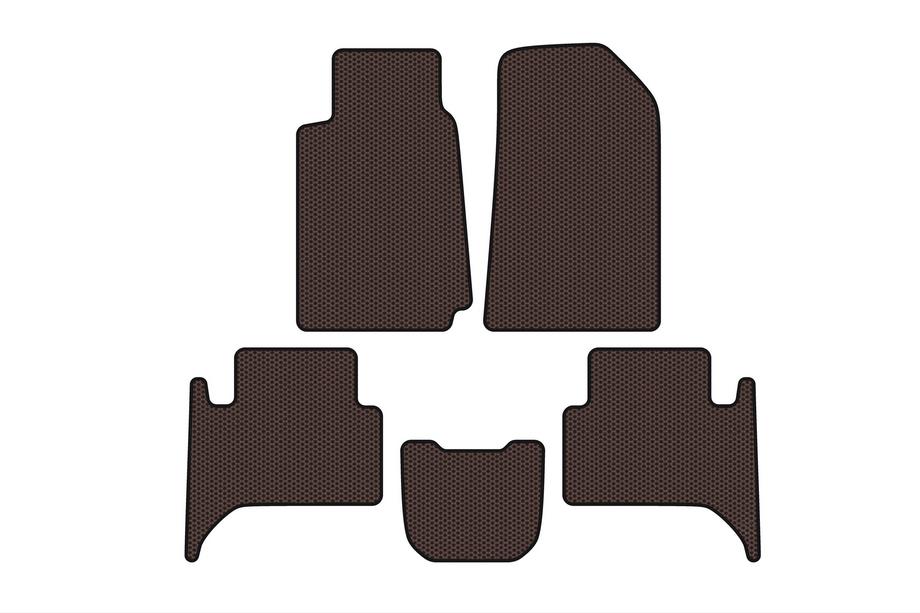 Chevrolet Trailblazer 2012–2019 Carsuit gummimattor till kupén (2 rader, brun) Image