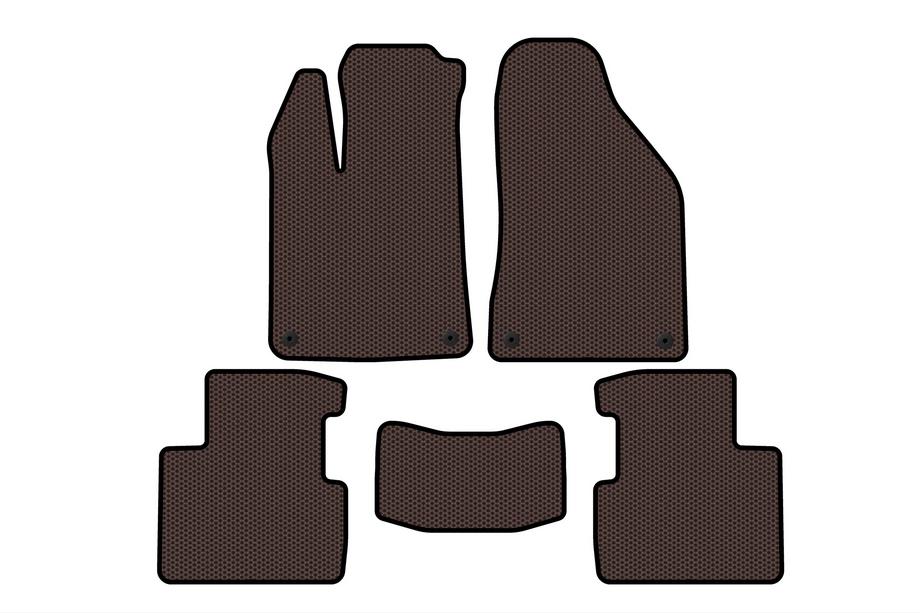Chrysler 200 II 2014–2017 Gummimattor Carsuit (SD, brun) Image