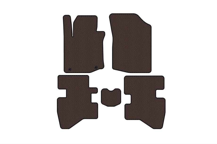 Citroen C-1 2005–2014 Gummimattor Carsuit (HB, brun) Image