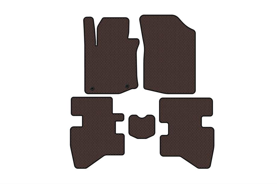 Citroen C-1 2014–2021 Gummimattor Carsuit (HB, brun) Image
