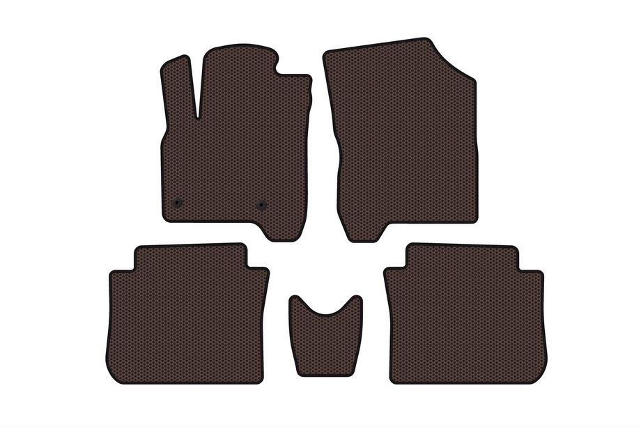 Citroen C-3 Picasso 2010–2017 Gummimattor Carsuit (Brun) Image