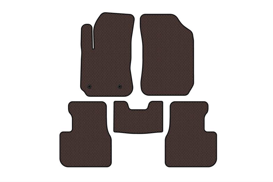 Citroen Cactus 2014–2020 Gummimattor Carsuit (Brun) Image