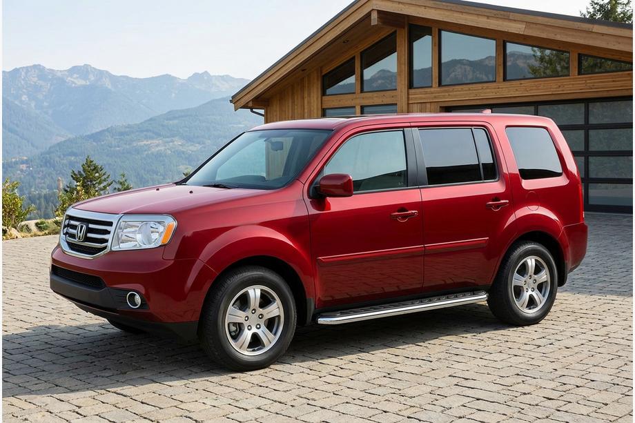 Honda Pilot 2008–2015 Sidosteg Maydos V1 (2 st, aluminium ↗ rostfritt stål) Image