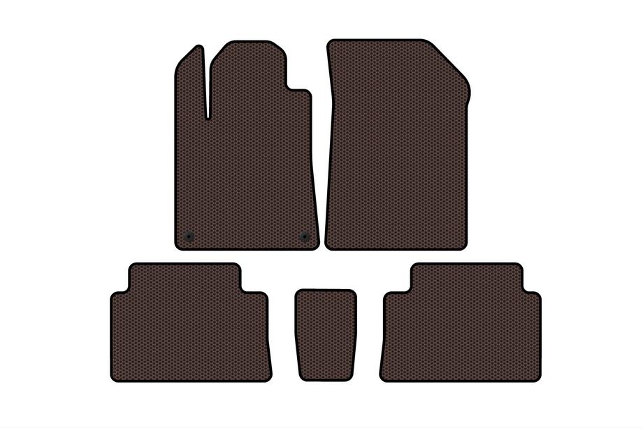 Citroen C-5 2001–2008 Gummimattor Carsuit (Brun) Image