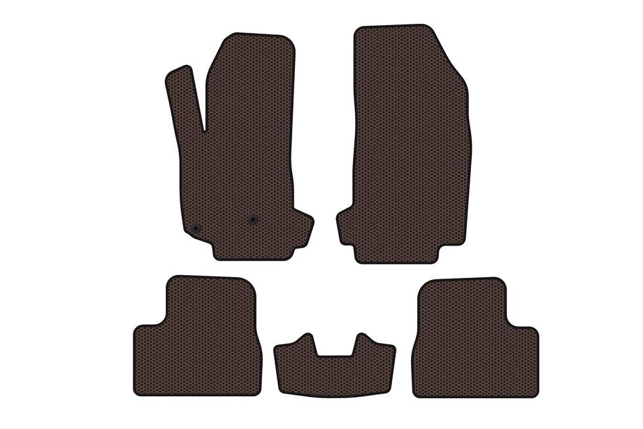 Citroen DS-3 2009–2016 Gummimattor Carsuit V-2 (Brun) Image