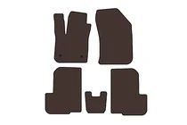 Dacia Lodgy 2012–2022 Carsuit gummimattor till kupén (2 rader, 7-sits, brun) foto 1