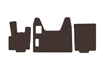 DAF XF95 2002–2006 Gummimattor Carsuit (Brun) foto 1