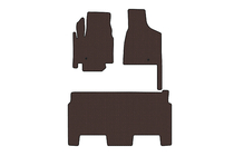 Dodge Grand Caravan V 2008–2020 Gummimattor Carsuit (2008-2020, 2 rader, 8-sits/SXT-utförande, brun) foto 1