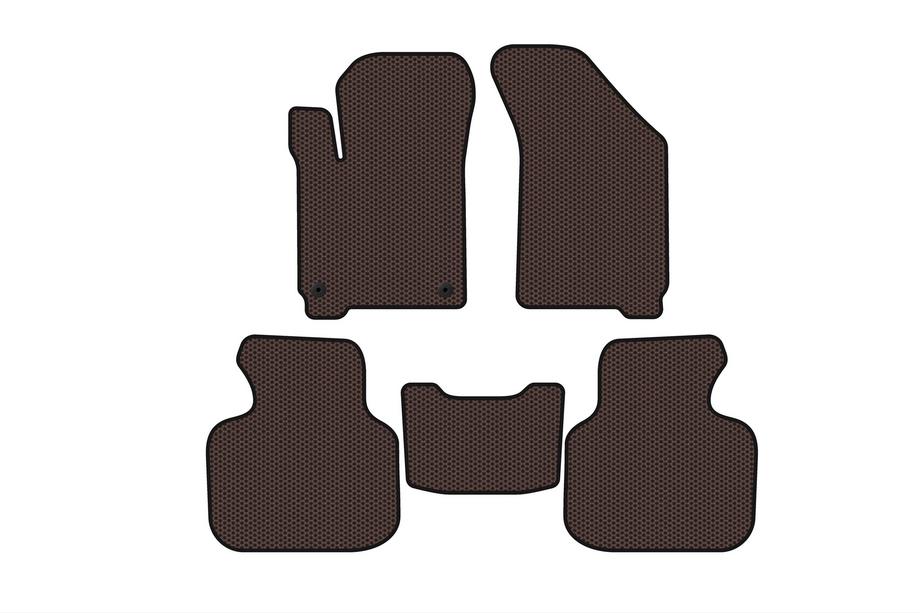 Dodge Journey 2008–2020 Gummimattor Carsuit (2011-2020, 7-sits, brun) Image