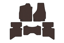 Dodge RAM (DS/DJ/D2) 2009–2024 Gummimattor Carsuit (2009+, 5-sits/4-sits hytt, brun) foto 1