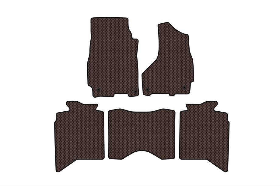 Dodge RAM (DS/DJ/D2) 2009–2024 Gummimattor Carsuit (2013+, 5-sits, brun) Image