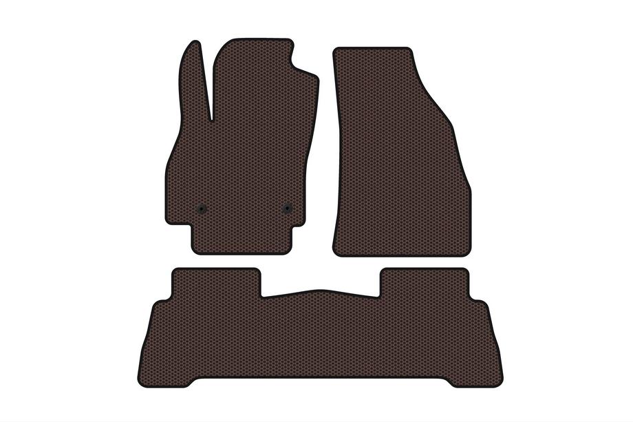 Fiat Fiorino/Qubo 2008–2024 Carsuit gummimattor för kupén (för Fiorino, brun) Image