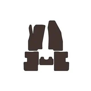 Gummimattor Carsuit (2011-2018, HB, 3-dörrars, brun) foto 1