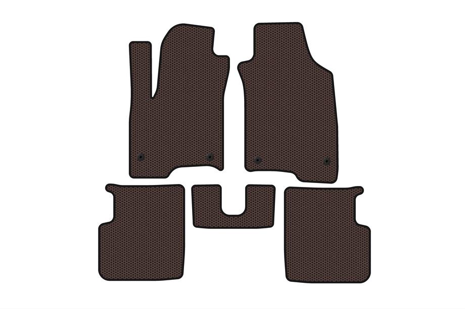 Fiat Panda 2011–2023 Gummimattor Carsuit (Brun) Image