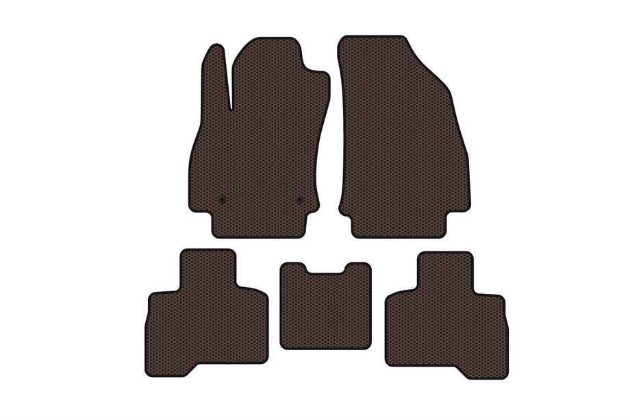 Fiat Fiorino/Qubo 2008–2024 Carsuit gummimattor för kupén (för Qubo 2008-2016, brun) Image