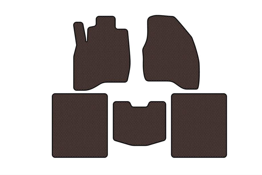 Ford Explorer 2011–2019 Gummimattor Carsuit (2015-2019, 5-sits, brun) Image