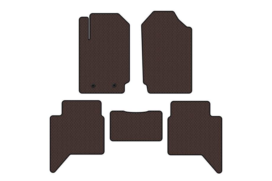 Ford Ranger 2011–2022 Gummimattor Carsuit (Brun) Image