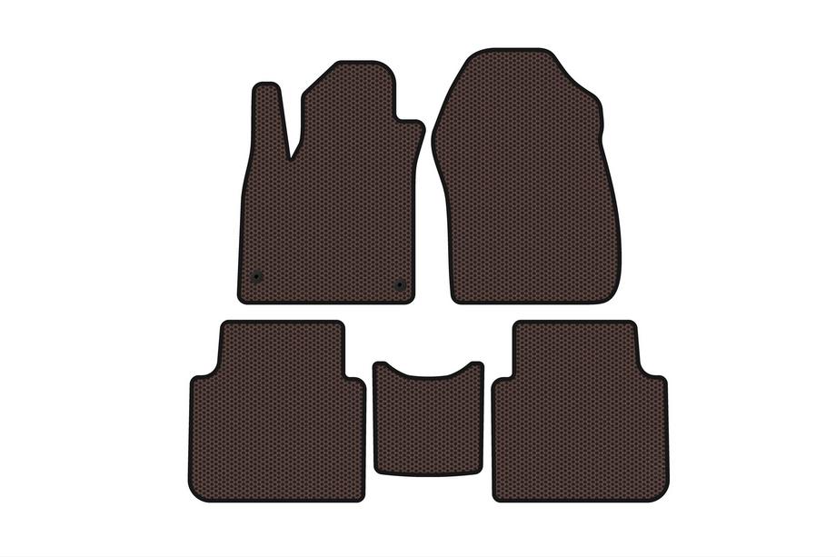 Honda CRV 2017–2022 Carsuit gummimattor (7-sits, brun, 2020-2022) Image