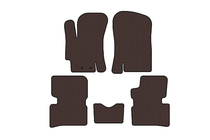 Hyundai Accent 2006–2010 Gummimattor Carsuit (SD, brun) foto 1