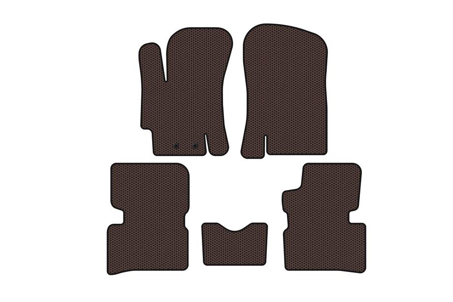 Hyundai Accent 2006–2010 Gummimattor Carsuit (SD, brun) Image