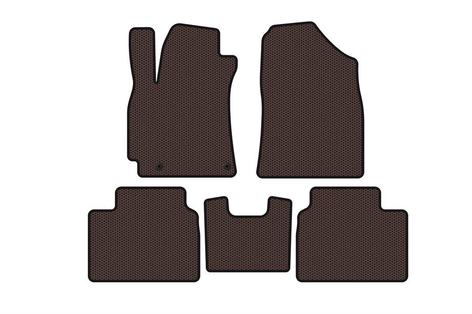 Hyundai Elantra (CN7) 2020– Gummimattor Carsuit (SD, brun) Image