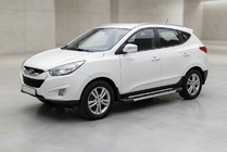 Hyundai IX-35 2010–2015 Sidosteg RedLine V1 (2 st, aluminium) foto 1