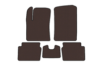 Hyundai I-10 2008–2013 Gummimattor Carsuit (HB, brun) foto 1