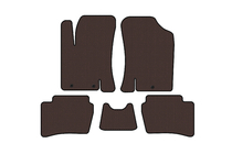 Hyundai I-20 2008–2012 Gummimattor Carsuit (HB, brun) foto 1