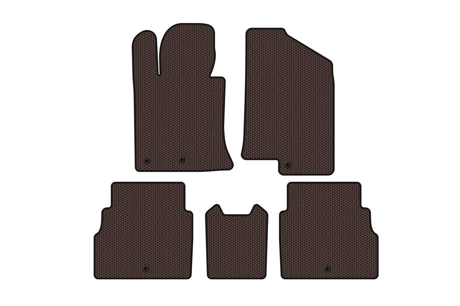 Hyundai Sonata YF 2010–2014 Gummimattor Carsuit V2 (brun) Image