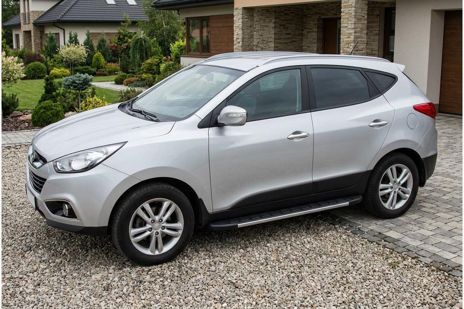 Hyundai IX-35 2010–2015 Sidosteg Duru (2 st, aluminium) Image